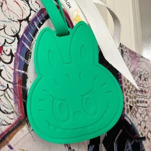 Authentic Moynat Kasing Lung Collection Labubu The Monsters Luggage Tag in Green